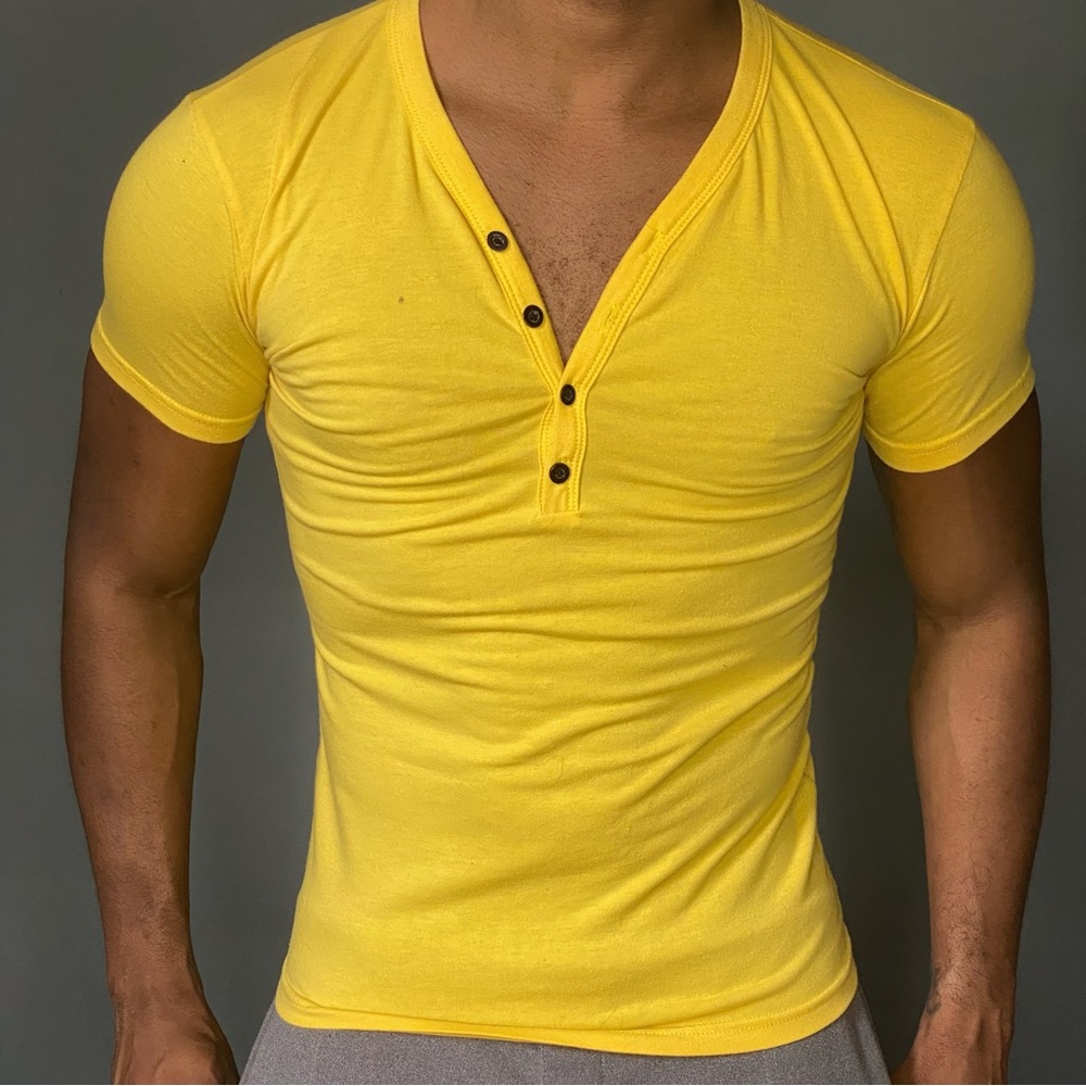 Yellow Henley